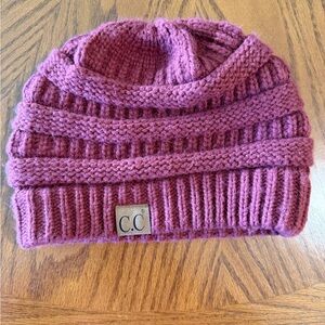 C.C Maroon Knit Beanie
